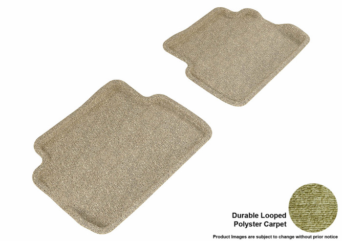 2008-2011 Ford Focus Floor Mats Liners Rear Row Classic Tan