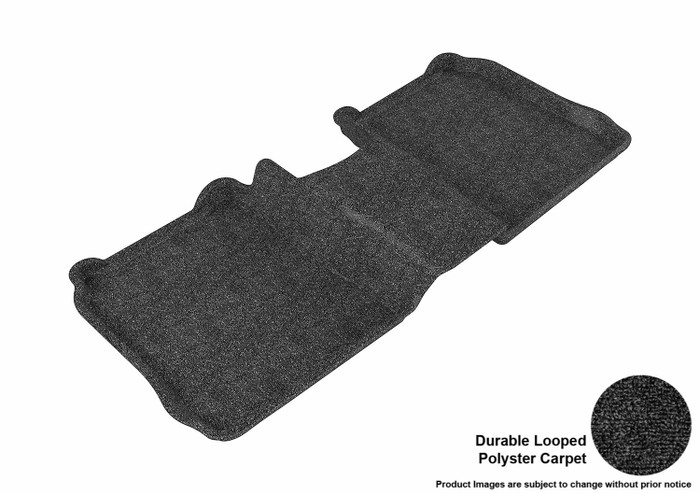 2009-2019 Ford Flex Floor Mats Liners Rear Row Classic Black w/o center console