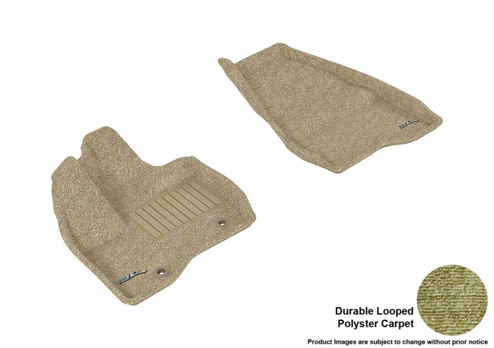 2011-2014 Ford Explorer Floor Mats Liners Front Row Classic Tan
