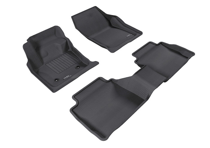 2013-2016 Ford Fusion Floor Mats Liners Front and Rear Row Kagu Black