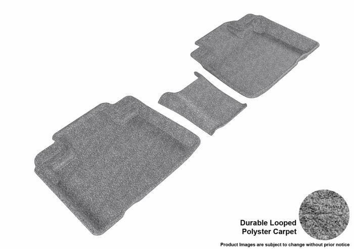 2015-2022 Ford Edge Floor Mats Liners Rear Row Classic Gray