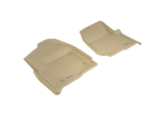 2017-2022 Ford F-450 Supercrew Floor Mats Liners Front Row Kagu Tan
