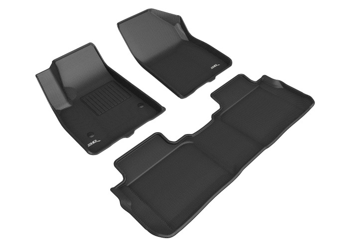2017-2022 GMC Acadia Floor Mats Liners Front and Rear Row Kagu Black 5 Seat