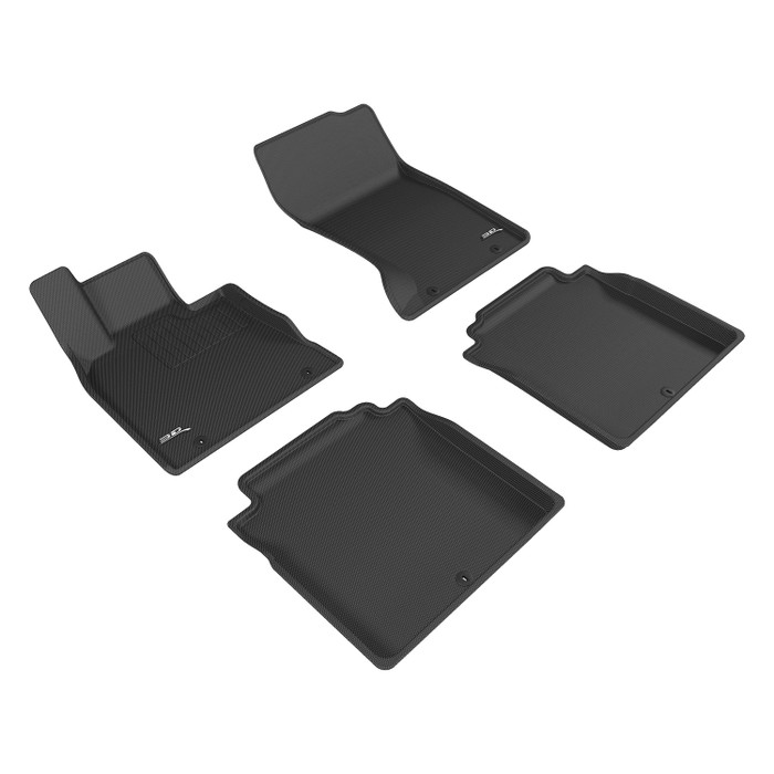 2017-2022 Genesis G90 AWD Floor Mats Liners Front and Rear Row Kagu Black