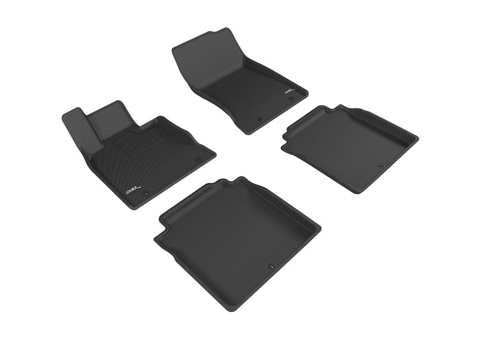 2017-2022 Genesis G90 RWD Floor Mats Liners Front and Rear Row Kagu Black