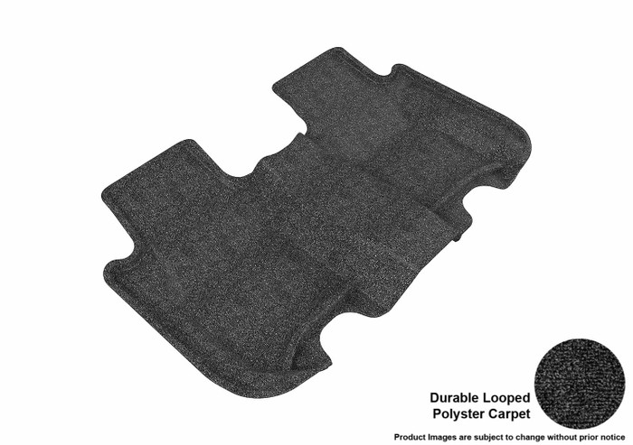 2009-2013 Honda FIT Floor Mats Liners Rear Row Classic Black