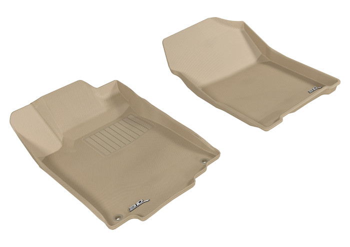 2012-2016 Honda CR-V Floor Mats Liners Front Row Kagu Tan