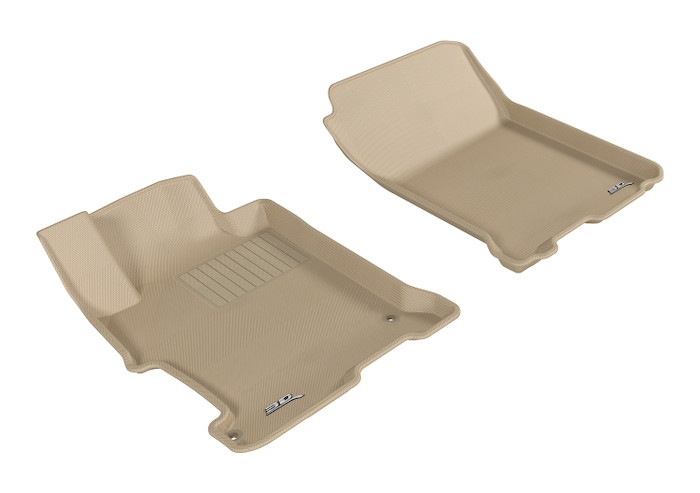 2013-2017 Honda Accord Sedan Floor Mats Liners Front Row Kagu Tan