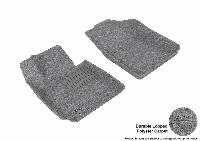 2012-2017 Hyundai Veloster Floor Mats Liners Front Row Classic Gray
