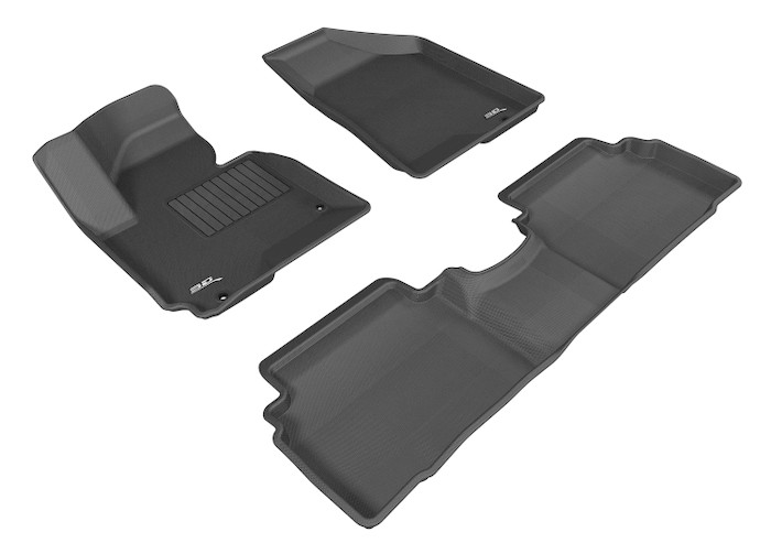 2010-2013 Hyundai Tucson Floor Mats Liners Front and Rear Row Kagu Black