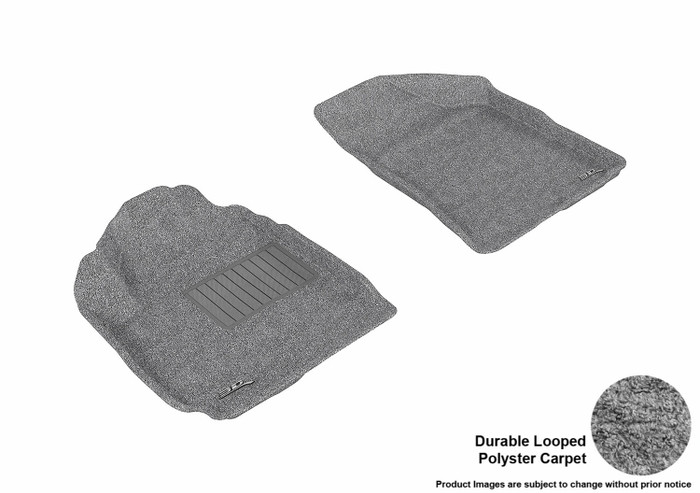 2010-2012 Hyundai Santa Fe Floor Mats Liners Front Row Classic Gray