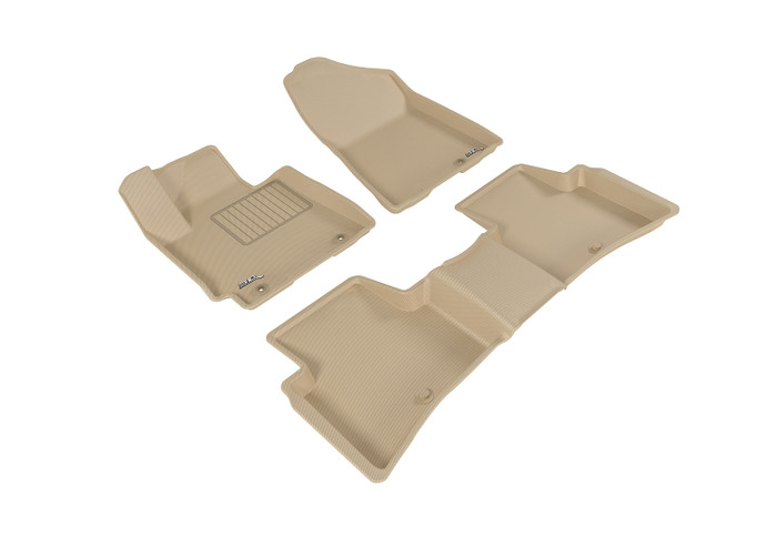 2016-2018 Hyundai Tucson Floor Mats Liners Front and Rear Row Kagu Tan