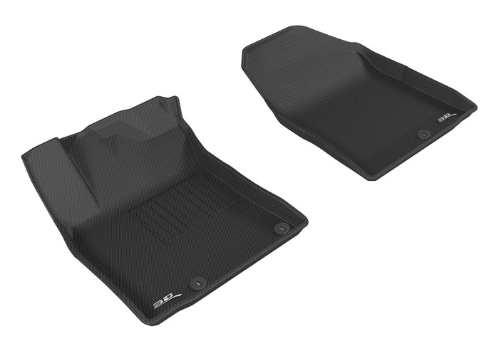 2017-2021 Kia Niro Floor Mats Liners Front Row Kagu Black