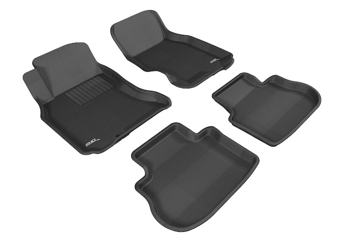 2003-2008 Infiniti FX35 Floor Mats Liners Front and Rear Row Kagu Black