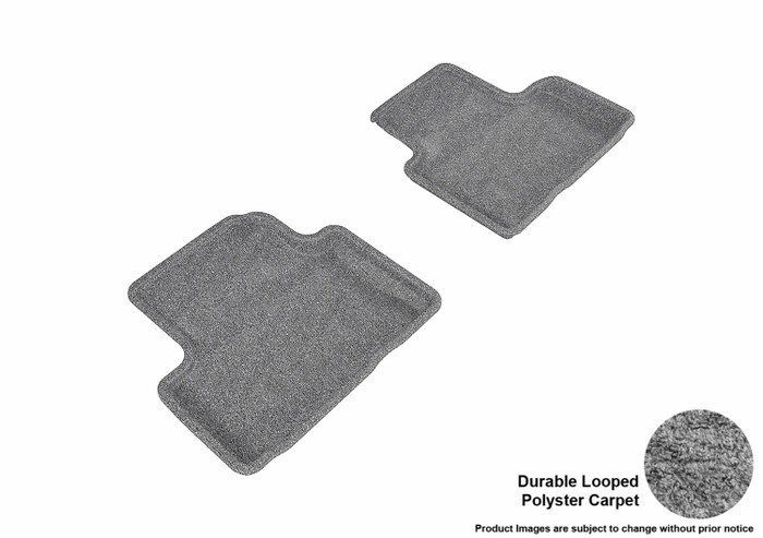 2007-2013 Infiniti G35 Sedan Floor Mats Liners Rear Row Classic Gray