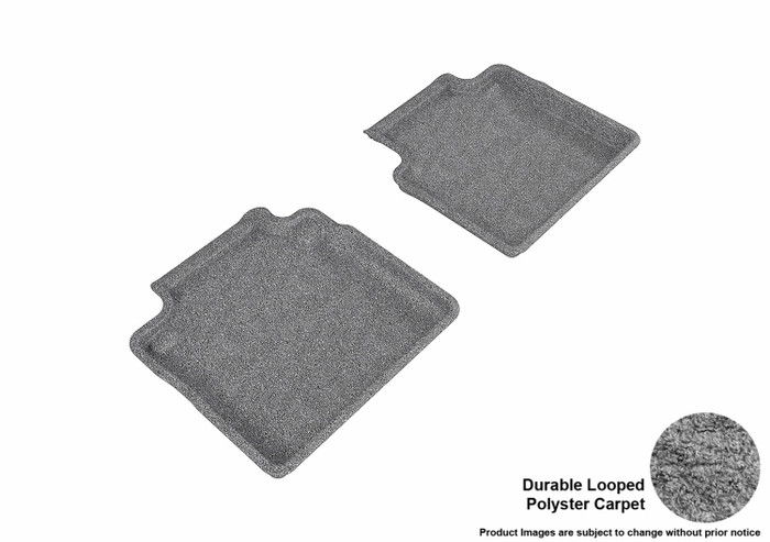 2011-2013 Infiniti M37 Floor Mats Liners Rear Row Classic Gray