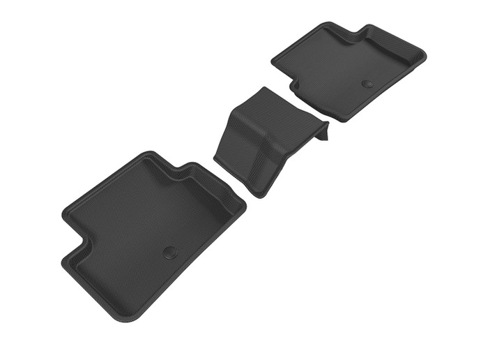 2017-2019 Infiniti QX30 Floor Mats Liners Rear Row Kagu Black