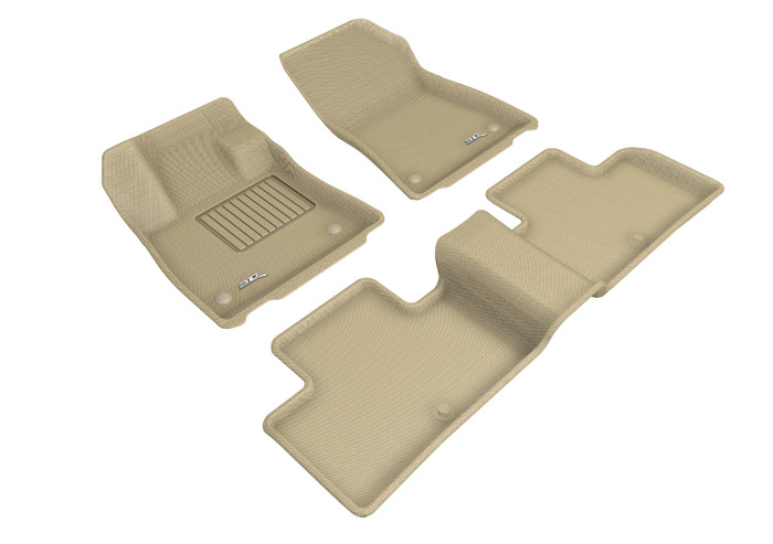 2019-2021 Infiniti QX50 Floor Mats Liners Front and Rear Row Kagu Tan