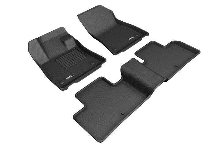 2019-2021 Infiniti QX50 Floor Mats Liners Front and Rear Row Kagu Black