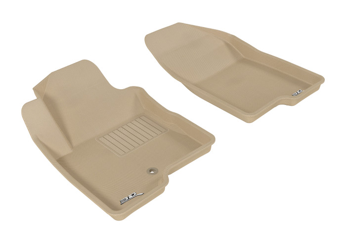 2007-2013 Jeep Compass Floor Mats Liners Front Row Kagu Tan