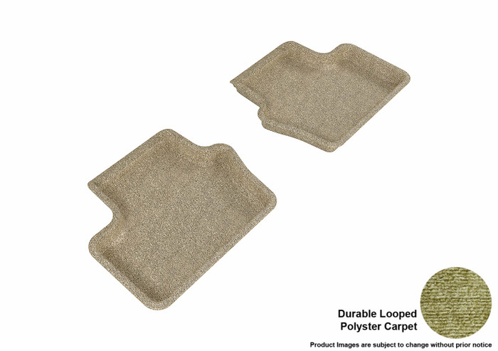 2007-2017 Jeep Compass Floor Mats Liners Rear Row Classic Tan