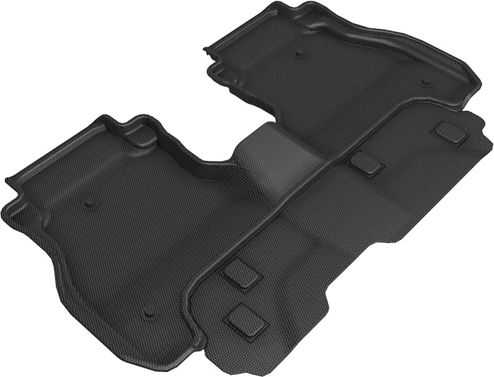 2020-2022 Jeep Gladiator JT Floor Mats Liners Rear Row Kagu Black