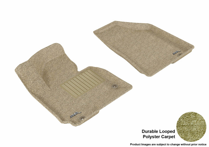 2011-2013 Kia Sportage Floor Mats Liners Front Row Classic Tan