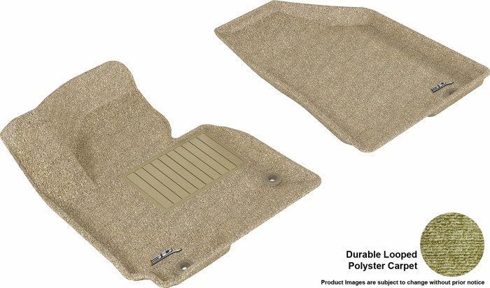 2014-2015 Hyundai Tucson Floor Mats Liners Front Row Classic Tan