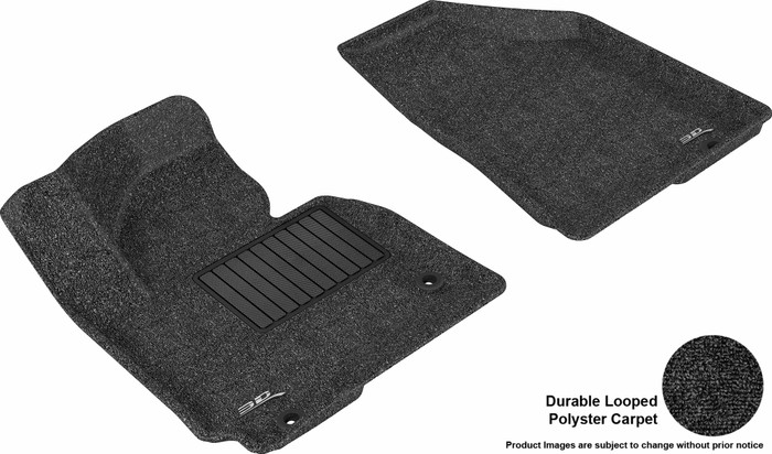 2014-2015 Hyundai Tucson Floor Mats Liners Front Row Classic Black
