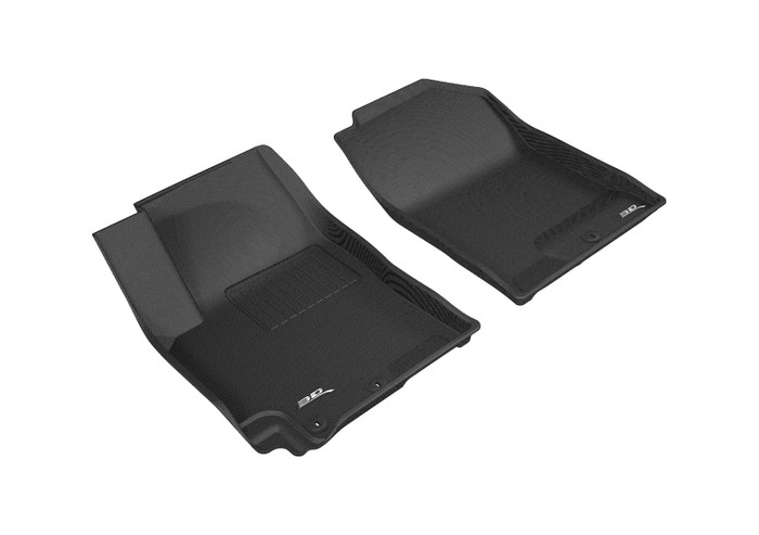2018-2022 Kia Rio Floor Mats Liners Front Row Kagu Black