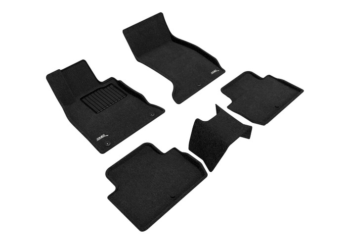 2018-2022 Kia Stinger AWD Floor Mats Liners Front and Rear Row Elegant Black