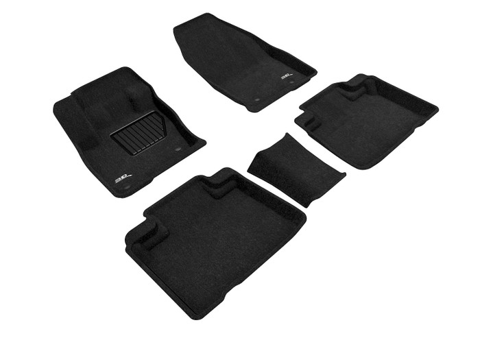 2016-2018 Lincoln MKX Floor Mats Liners Front and Rear Row Elegant Black