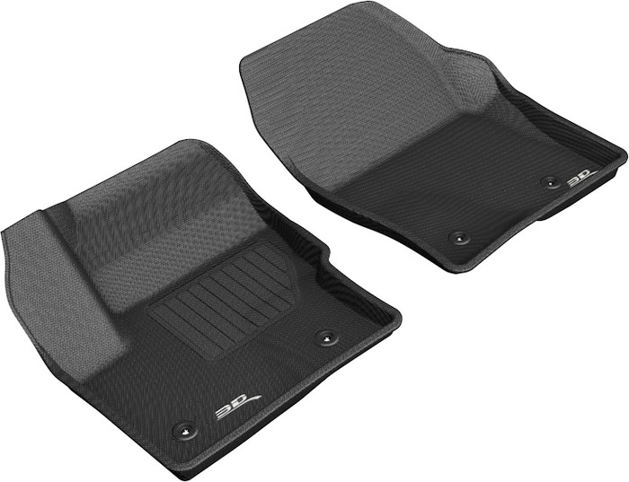 2017-2019 Lincoln MKC Floor Mats Liners Front Row Kagu Black