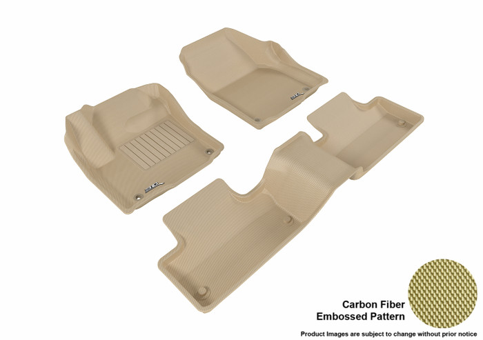 2014-2019 Land Rover Range Rover Evoque Floor Mats Liners Front and Rear Row Kagu Tan