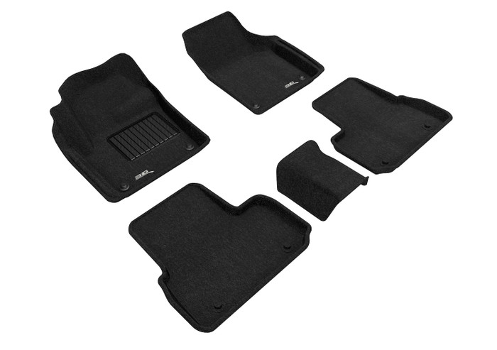 2015-2019 Land Rover Discovery Sport Floor Mats Liners Front and Rear Row Elegant Black