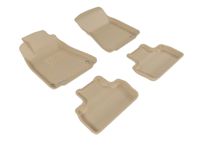 2006-2013 Lexus IS350 RWD Floor Mats Liners Front and Rear Row Kagu Tan