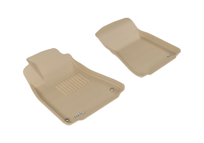2006-2013 Lexus IS250 RWD Floor Mats Liners Front Row Kagu Tan