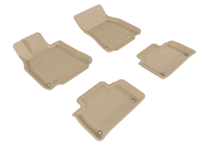 2007-2012 Lexus LS460 Floor Mats Liners Front and Rear Row Kagu Tan
