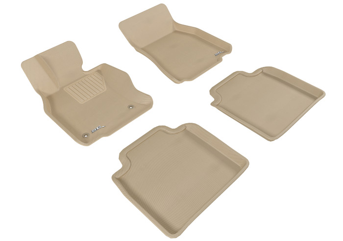 2008-2011 Lexus LS600h L RWD Floor Mats Liners Front and Rear Row Kagu Tan
