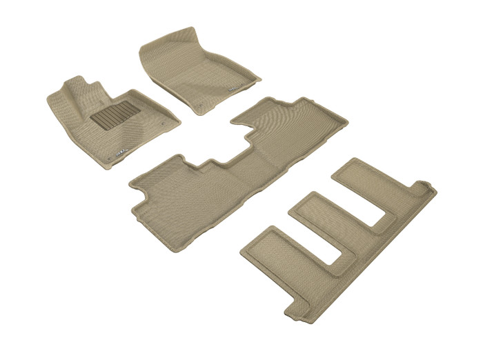 2018-2022 Lexus RXL Floor Mats Liners Front and Rear Row Kagu Tan