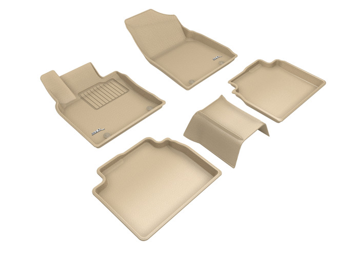 2019-2022 Lexus ES350 Floor Mats Liners Front and Rear Row Kagu Tan