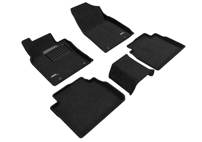 2019-2022 Lexus ES250 Floor Mats Liners Front and Rear Row Elegant Black