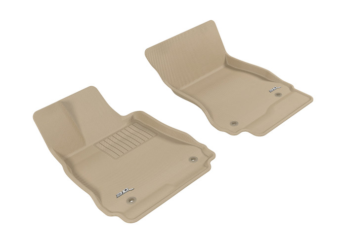 2007-2013 Mercedes-Benz S Class W221 Floor Mats Liners Front Row Kagu Tan