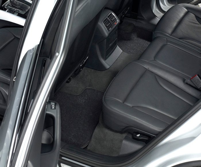 2007-2013 Mercedes-Benz S Class W221 Floor Mats Liners Rear Row Classic Black