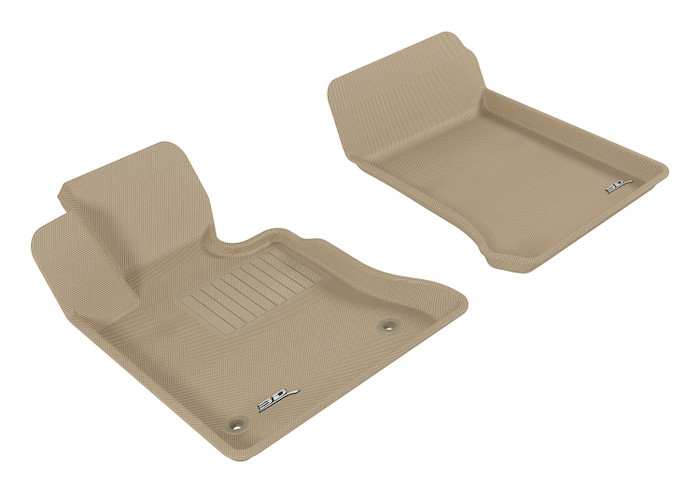 2009-2012 Mercedes-Benz GLK Floor Mats Liners Front Row Kagu Tan