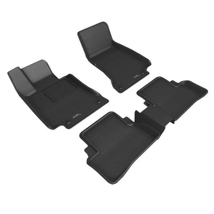2017-2022 Mercedes-Benz E-Class Sedan W213 Floor Mats Liners Front and Rear Row Kagu Black