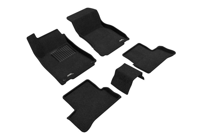 2020-2022 Mercedes-Benz CLA Floor Mats Liners Front and Rear Row Elegant Black