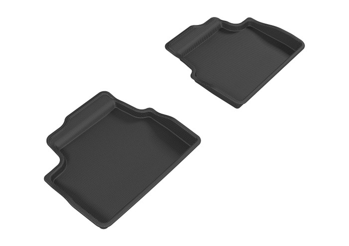2014-2022 Mini Cooper 4 Door Floor Mats Liners Rear Row Kagu Black Hardtop