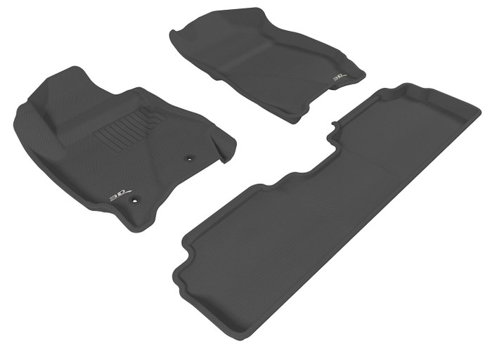 2010-2011 Mazda CX-9 Floor Mats Liners Front and Rear Row Kagu Black