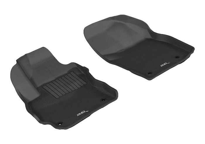 2012-2015 Mazda 5 Floor Mats Liners Front Row Kagu Black